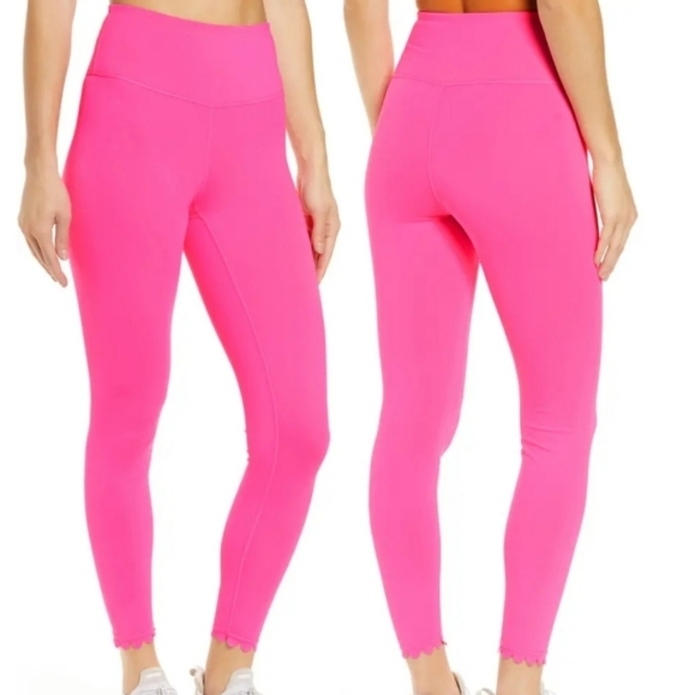 IVL Collective Pink Scalloped Leggings